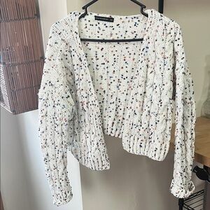 Moon & Madison Speckled Knit Cardigan